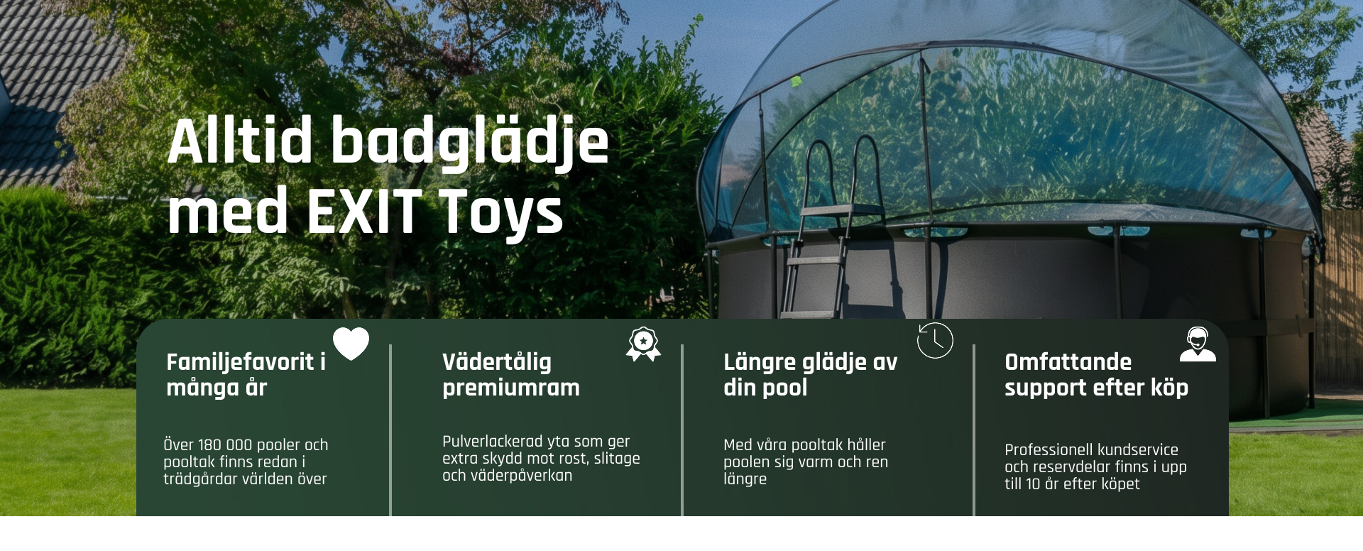 Pooler och pooltak