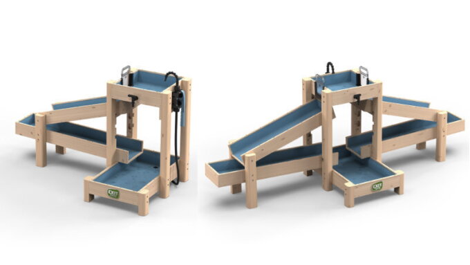 Water, spetterend speelplezier &eacute;n leren komen samen in de AquaFlow