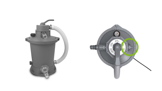 How does an EXIT sand filter pump work?