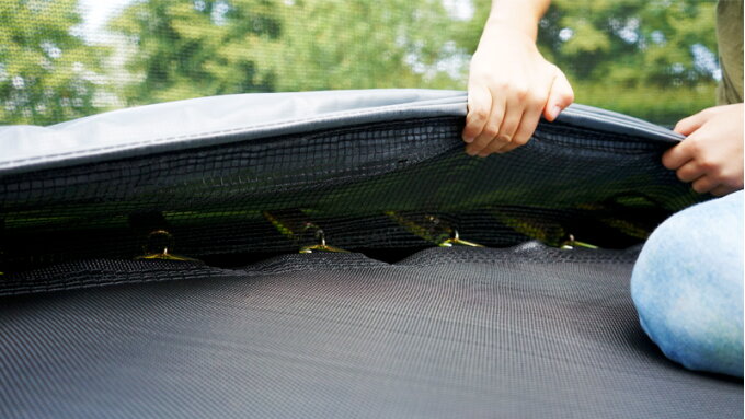 How do I take care of my EXIT trampoline?