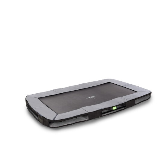 EXIT Elegant nedgrävd sport-studsmatta 214x366cm - svart