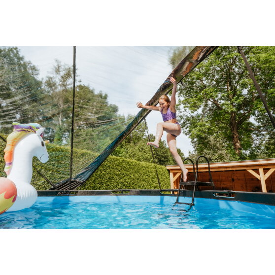 EXIT pooltak ECO ø427cm - även för Intex/Bestway - universell