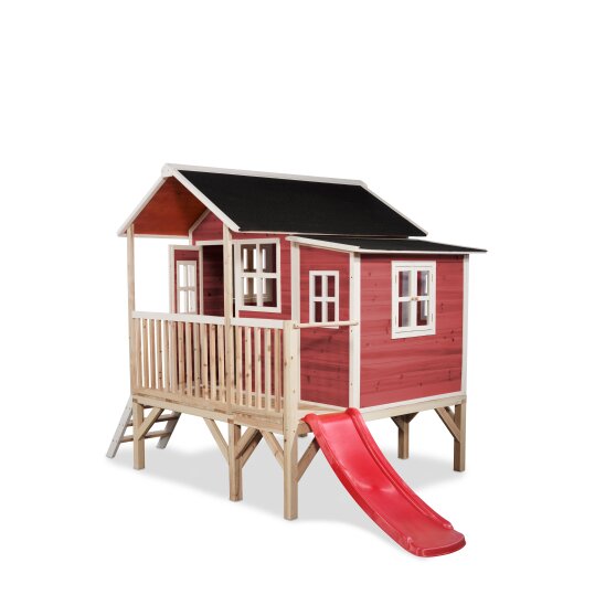 EXIT Loft 350 lekstuga av trä - röd