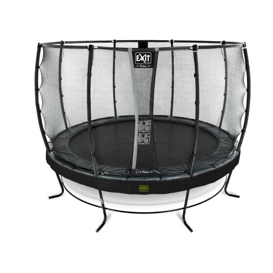 EXIT Elegant Premium trampoline ø427cm with Deluxe safetynet - black