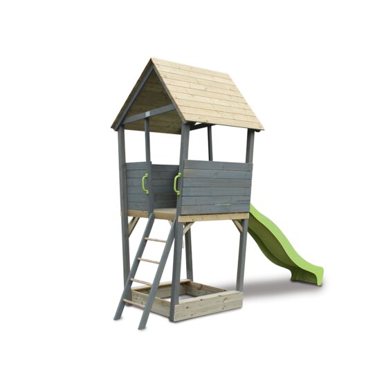 EXIT Aksent wooden play tower - grey