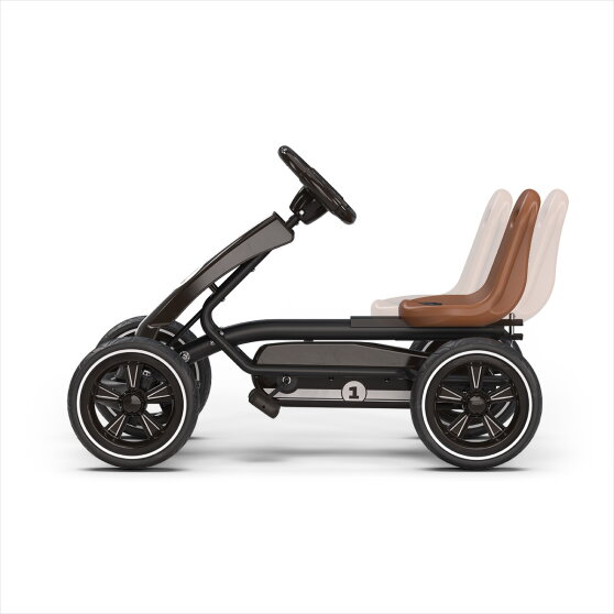 EXIT Foxy gokart f&ouml;r barn svart | pedalgokart fr&aring;n 2 &aring;r