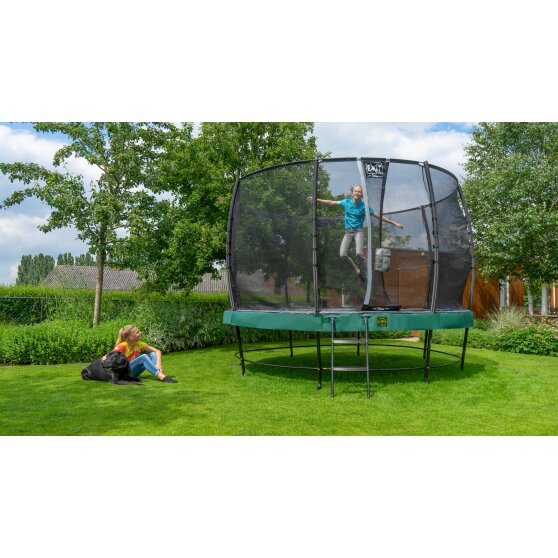 EXIT Elegant Premium studsmatta ø366cm med Deluxe skyddsnät - grön