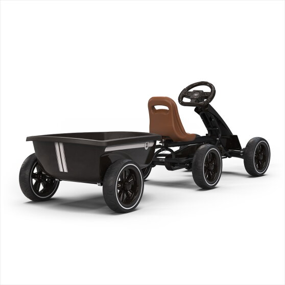 EXIT Foxy gokart med släp för barn svart | från 2 år