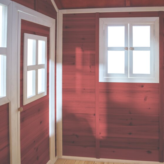 EXIT Loft 300 lekstuga av trä - röd
