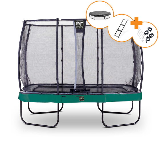 EXIT Elegant Premium studsmatta komplett set 214x366cm - grön