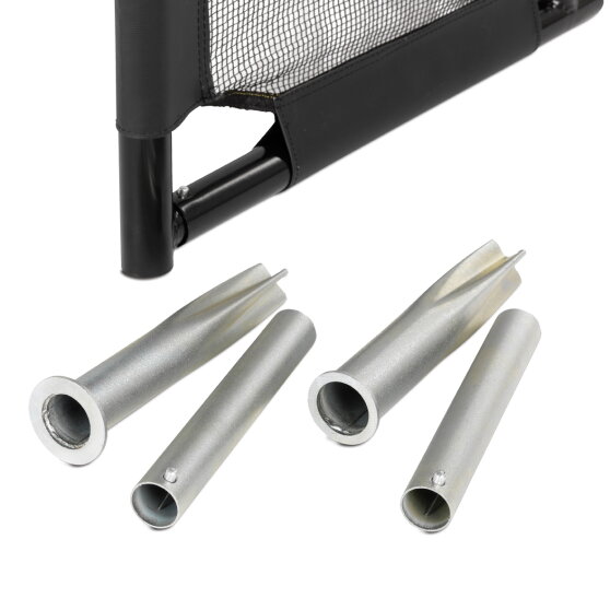 EXIT Maestro fotbollsmål av stål 180x120cm - svart