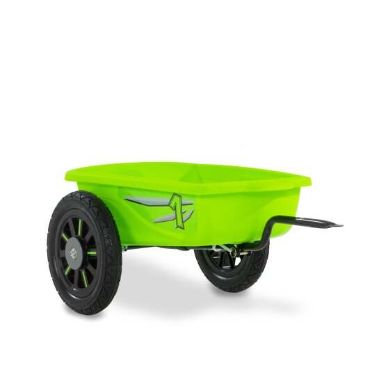 EXIT Spider Green and Cheetah pedal go-kart trailer - green