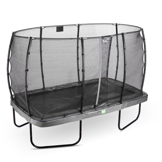 EXIT Elegant trampoline 244x427cm with Economy safetynet - grey