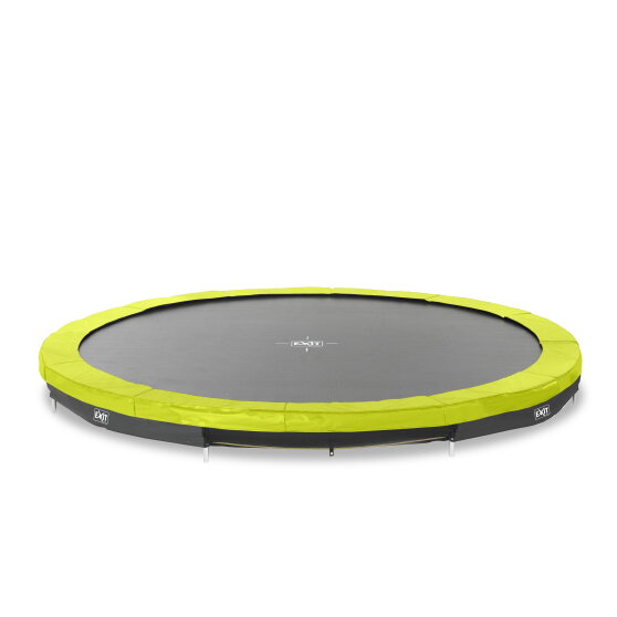 EXIT Silhouette nedgrävd sport-studsmatta ø427cm - grön