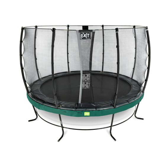EXIT Elegant trampoline ø427cm with Economy safetynet - green