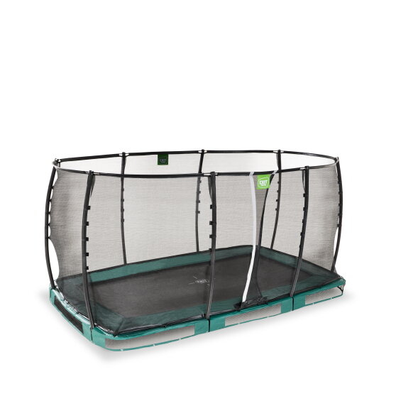 EXIT Allure Premium nedgrävd studsmatta 244x427cm - grön