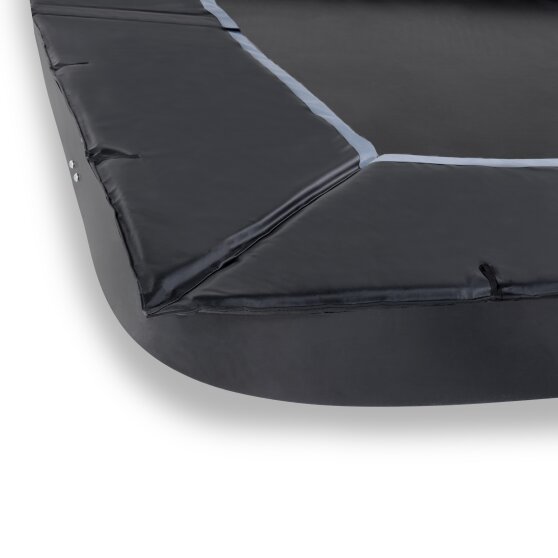 EXIT Dynamic marktrampolin 305x519cm med Freezone säkerhetsplattor - svart