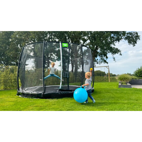 EXIT Allure Premium nedgrävd studsmatta ø305cm - grön