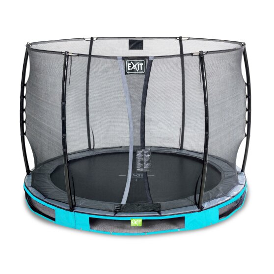 EXIT Elegant ground trampoline ø305cm with Economy safety net - blue