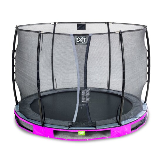 EXIT Elegant ground trampoline ø305cm with Economy safety net - purple