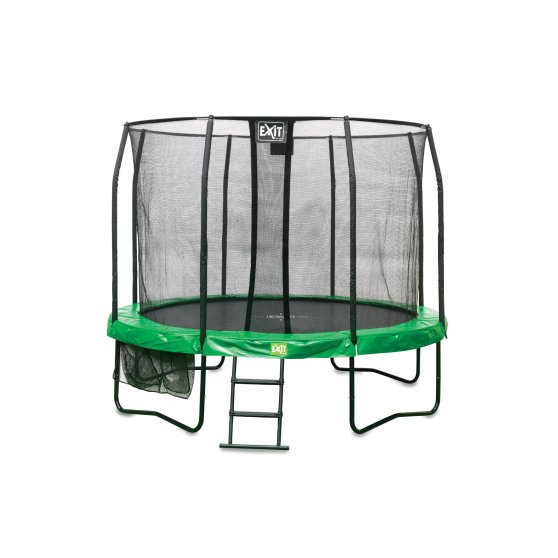 10.91.12.02-exit-jumparena-trampolin-o366cm-with-ladder-and-shoe-bag-green-grey