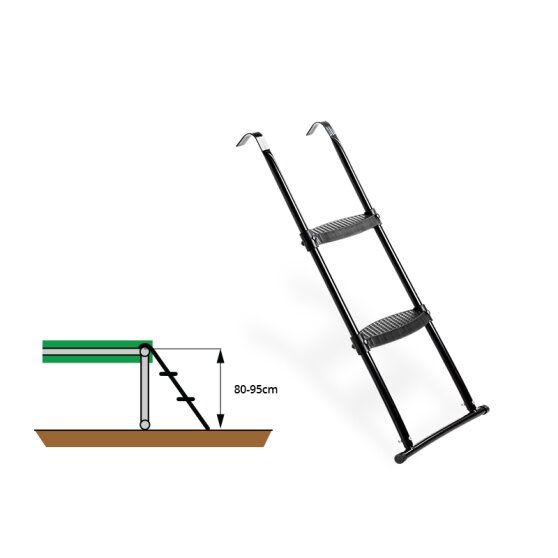 EXIT trampoline ladder for a frame height above 80cm