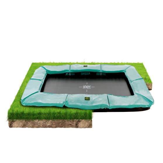 EXIT Supreme ground trampoline ø244x427cm - green