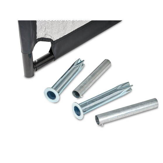 EXIT Coppa fotbollsm&aring;l av st&aring;l 220x170cm - svart