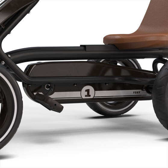 EXIT Foxy gokart f&ouml;r barn svart | pedalgokart fr&aring;n 2 &aring;r