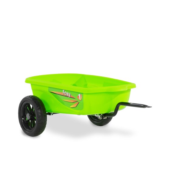 EXIT Foxy Green pedal go-kart trailer - green