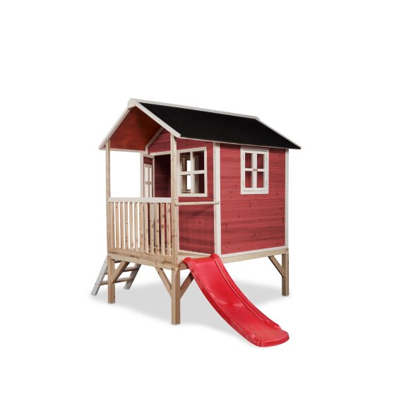 EXIT Loft 300 lekstuga av trä - röd