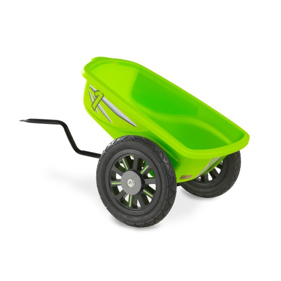 EXIT Spider Green and Cheetah pedal go-kart trailer - green