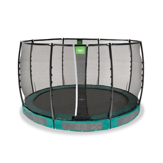 EXIT Allure Premium nedgrävd studsmatta ø366cm - grön