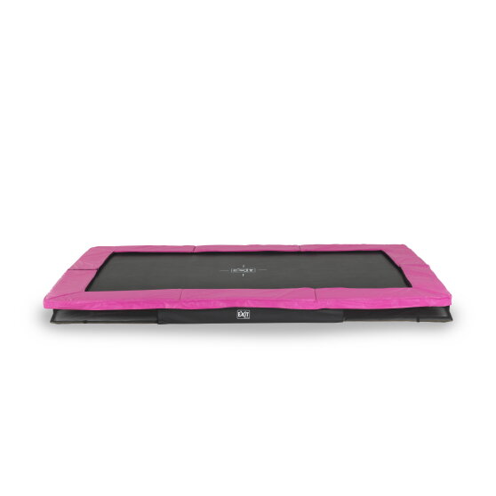 EXIT Silhouette nedgrävd sport-studsmatta 214x305cm - rosa