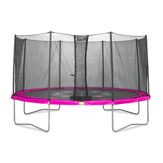 EXIT Twist trampoline ø366cm - pink/grey
