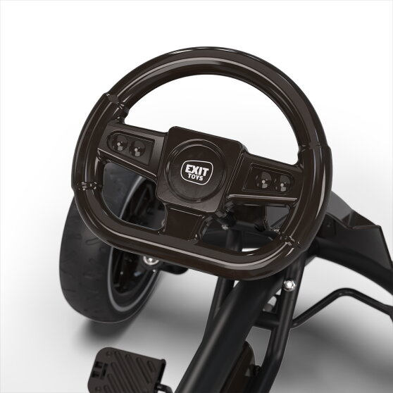 EXIT Foxy gokart f&ouml;r barn svart | pedalgokart fr&aring;n 2 &aring;r