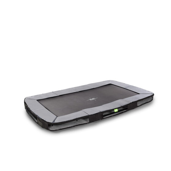 EXIT Elegant nedgrävd sport-studsmatta 244x427cm - svart