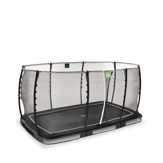 EXIT Allure Classic nedgrävd studsmatta 244x427cm - svart