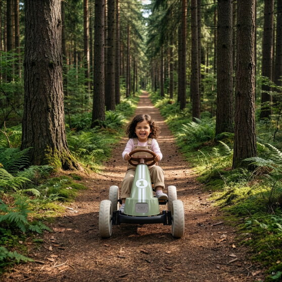 EXIT Foxy gokart f&ouml;r barn gr&ouml;n | pedalgokart fr&aring;n 2 &aring;r