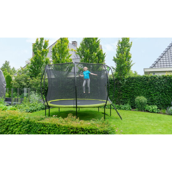 EXIT Silhouette studsmatta ø427cm - grön + gratis tillbehörspaket