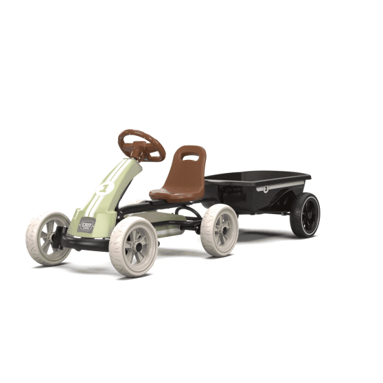 EXIT Foxy gokart med släp för barn grön | från 2 år