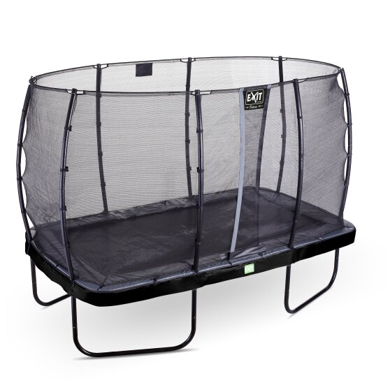 EXIT Elegant trampoline 244x427cm with Economy safetynet - black
