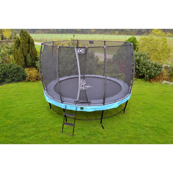 EXIT Elegant Premium trampoline ø427cm with Deluxe safetynet - grey