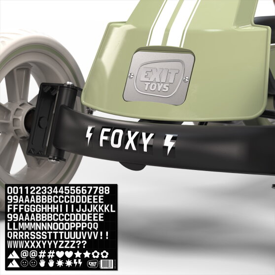 EXIT Foxy gokart med sl&auml;p f&ouml;r barn gr&ouml;n | fr&aring;n 2 &aring;r