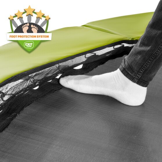 EXIT Silhouette studsmatta ø427cm - grön + gratis tillbehörspaket