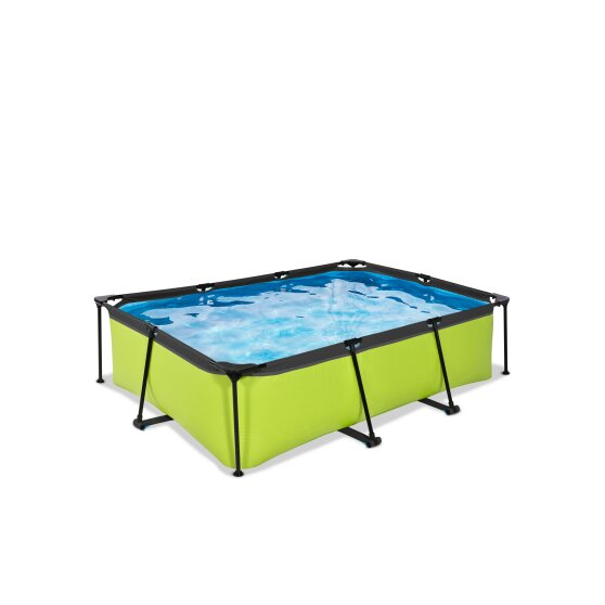 EXIT Lime pool 220x150x65cm med filterpump - grön