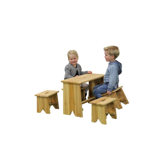 EXIT picnic set with four children stools