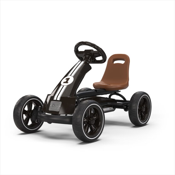 EXIT Foxy gokart f&ouml;r barn svart | pedalgokart fr&aring;n 2 &aring;r