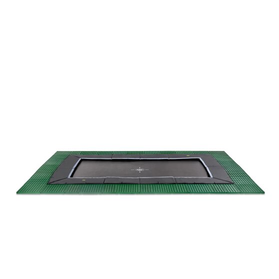 EXIT Dynamic marktrampolin 275x458cm med Freezone säkerhetsplattor - svart