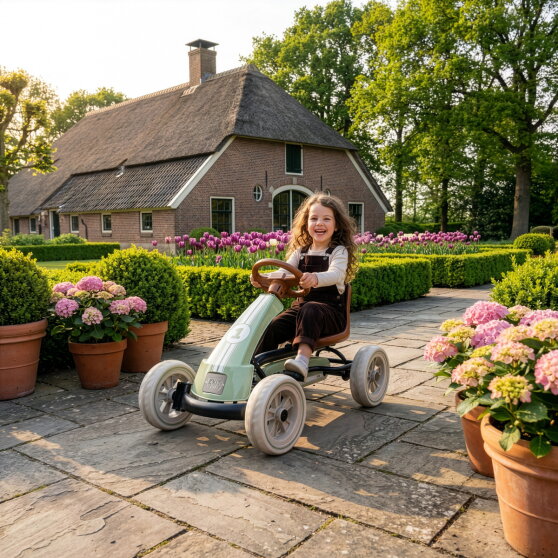 EXIT Foxy gokart för barn grön | pedalgokart från 2 år